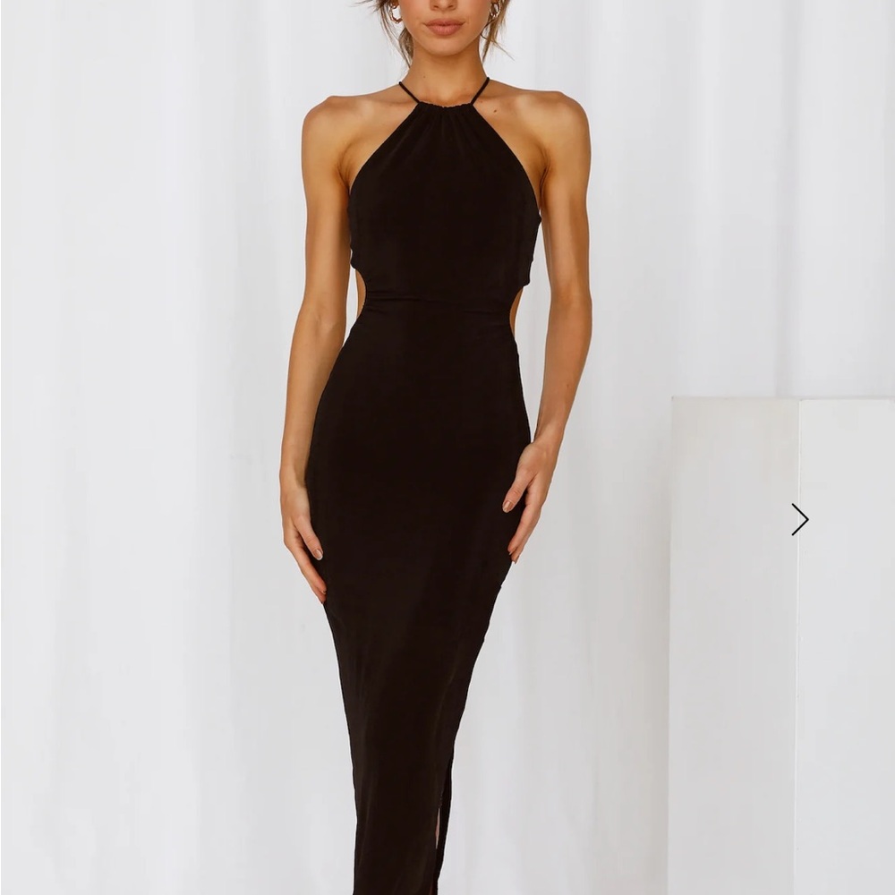Hello Molly Chic Black Backless Dress
